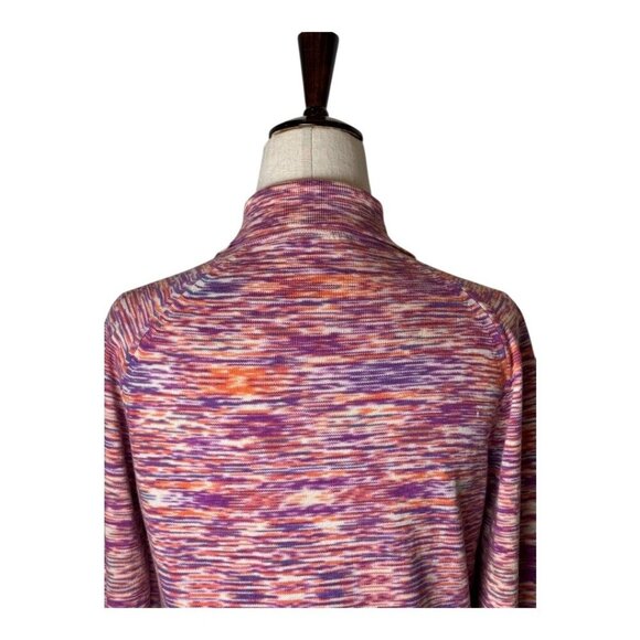 Gimaguas Sweater Women Medium Pink Purple‎ Knit Collared Zion Cardigan Luxury - Picture 6 of 12